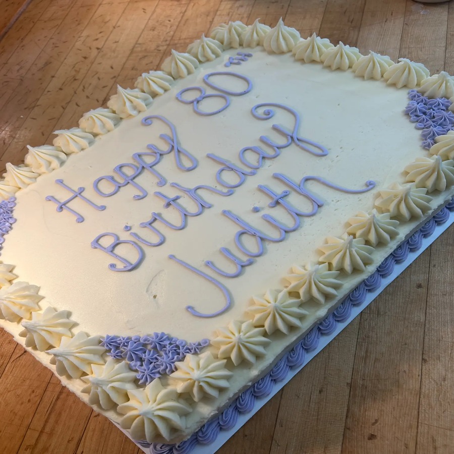Slab birthday cake